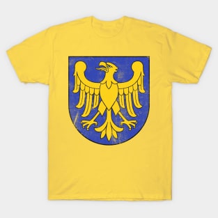 Vintage Distressed Style Poland/Polish Silesia Province T-Shirt